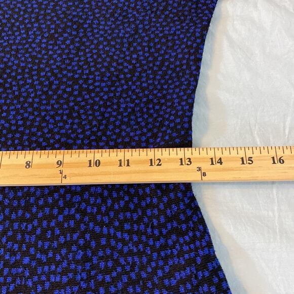 Gabby Skye Black and Blue Sweater Dress Size Small - Picture 7 of 9